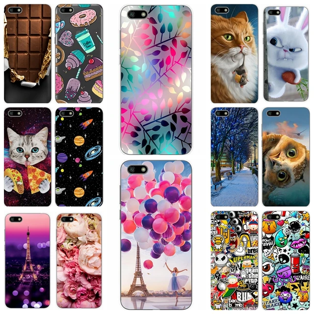 Special Offers For Huawei Y6 2018 Case 5.7' Y5 Prime 2018 Cases 5.45' Printing Soft Silicone Phone Shell for Huawei Y 5 6 2018 Fundas Coque Bag