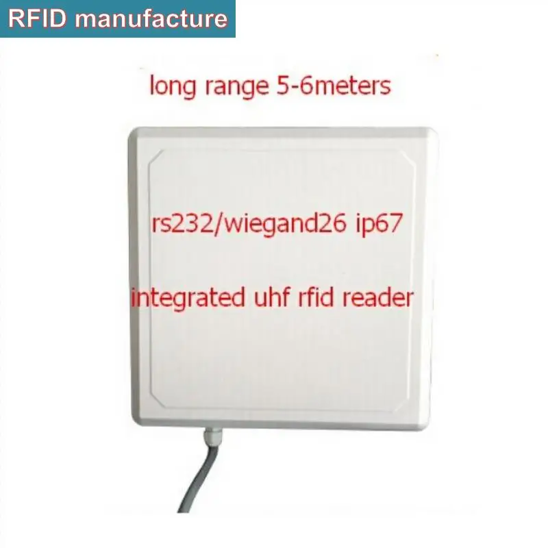 UHF RFID считыватель карт usb, rs232, wiegand антенный считыватель дальнего радиуса действия 1-6 м интегративная система доступа к воротам для парковки