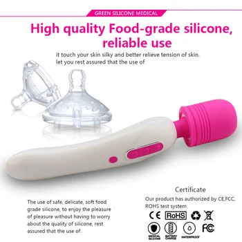 Man nuo USB Rechargeable Powerful Vibrators AV Magic Wand Clitoral Vibrator Sex Toys for Women Adult Sex Product Erotic Massager 4