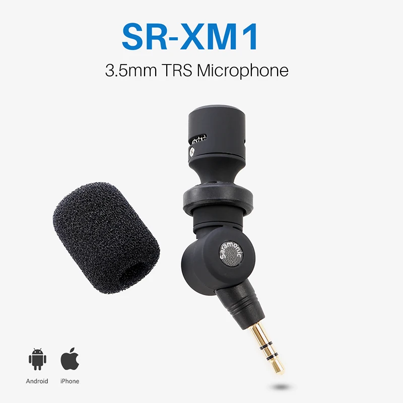 Saramonic SR-XM1 3,5 мм TRS мини Vlog микрофон для Gopro 7 6 5 телефон DSLR камера Аудио Видео Запись микрофон для Osmo карман