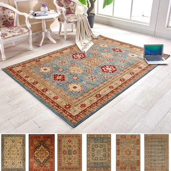 

Turkey Imported Persian Carpet Living Room Nordic American Style Bedroom Bedside Retro Rugs 100% Polypropylene Thick Carpets