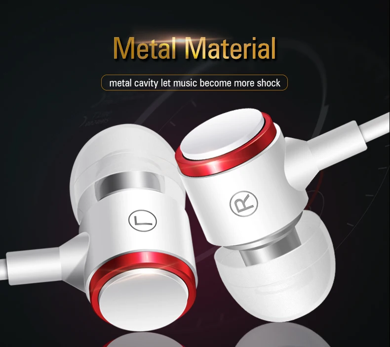 jzgshark s320 heavy bass in ear metal earphone high quality stereo hifi headphone with microphone for mobile phone mp3 xiaomi iphone samsung -2
