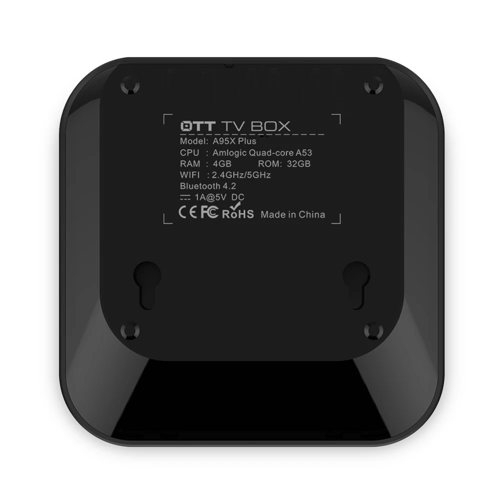 AMOBSAT 4 ГБ 32 A95X Plus Smart Android 8 1 ТВ приставка Amlogic S905Y2 четырехъядерный WiFi 4K медиаплеер PK