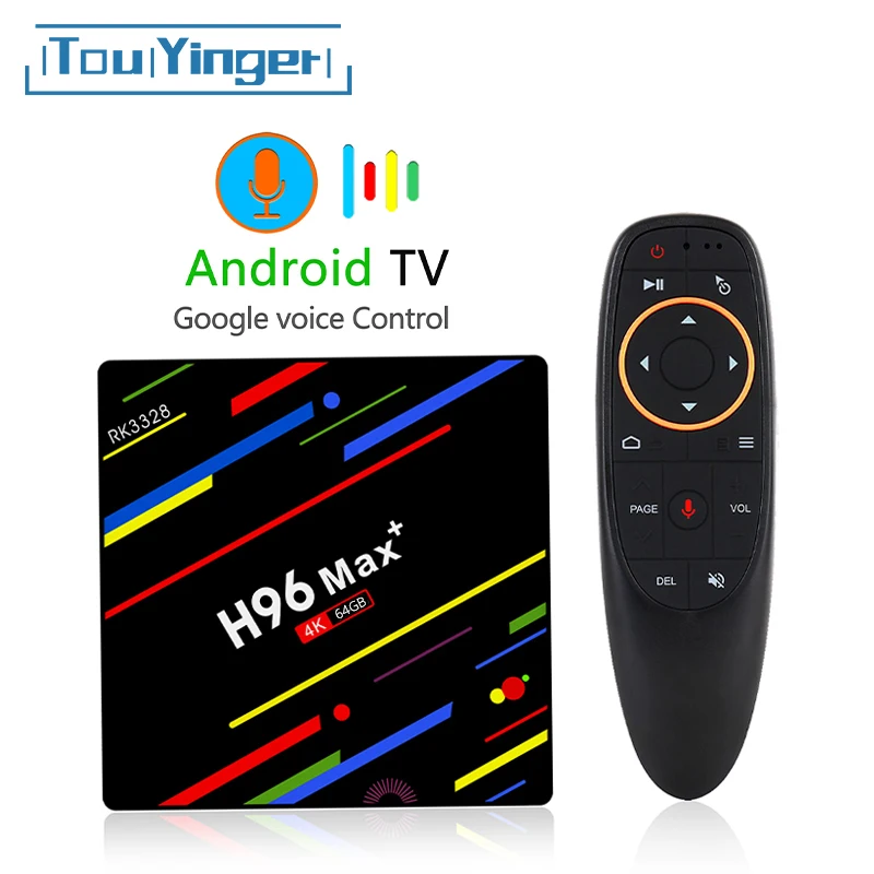 

Touyinger H96 Max+ TV Box Android 8.1 4K Ultra HD Media Player 4G 64G Quad Core 5G WiFi With Voice Control Bluetooth 4.0 Z35
