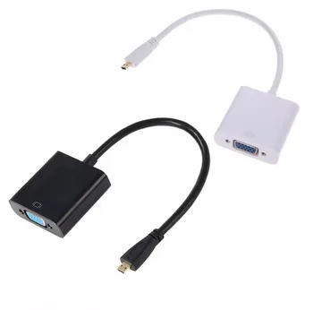 

MICRO / mini HDMI to VGA Female Video Cable Cord Converter Adapter for PC Laptop mini / micro HDMI to VGA Cable*500pcs/lot