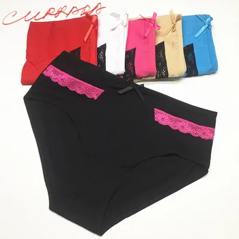

Panties plus size cotton brief women solid sexy underwear woman high waist lingerie ladies girl intimate XXXXL XXXL XXL 5pcs/lot