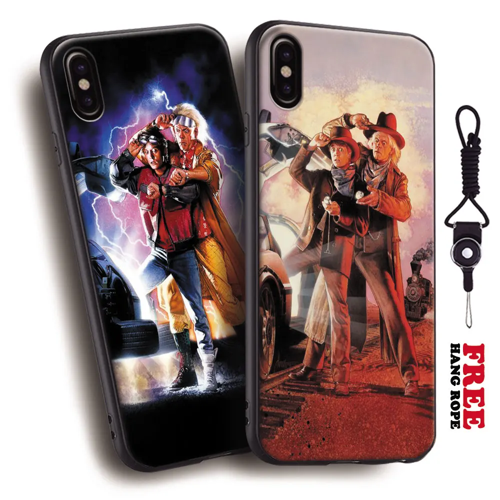 

Back to the Future movie poster Tpu Soft Silicone Phone Case Cover Shell For Apple iPhone 10 X 5 5s SE 6 6s 7 8 Plus