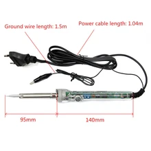 220 В 60 Вт Электрический паяльник с регулируемой температурой Электрический сварочный паяльник для припоя сварочный инструмент