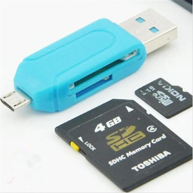 Все в 1 2 0 Usb без памяти USB драйвер высокая скорость SD TF Micro C память Otg | Компьютеры и