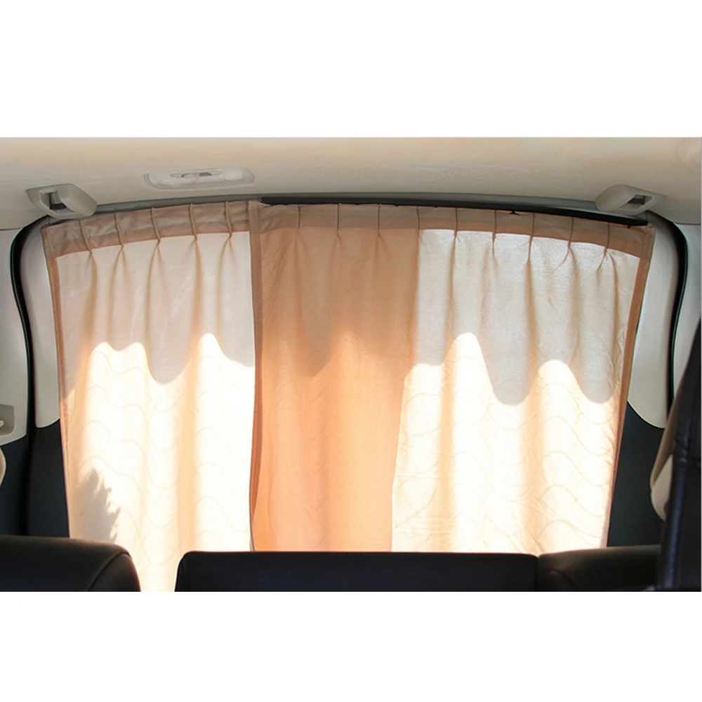 2PCS Universal Car Rear Window Sunshade Curtain Flexible Aluminum Alloy Auto Window Curtain Sun Visor Blinds Cover Car-Styling 2PCS Universal Car Rear Window Sunshade Curtain Flexible Aluminum Alloy Auto Window Curtain Sun Visor Blinds Cover Car-Styling