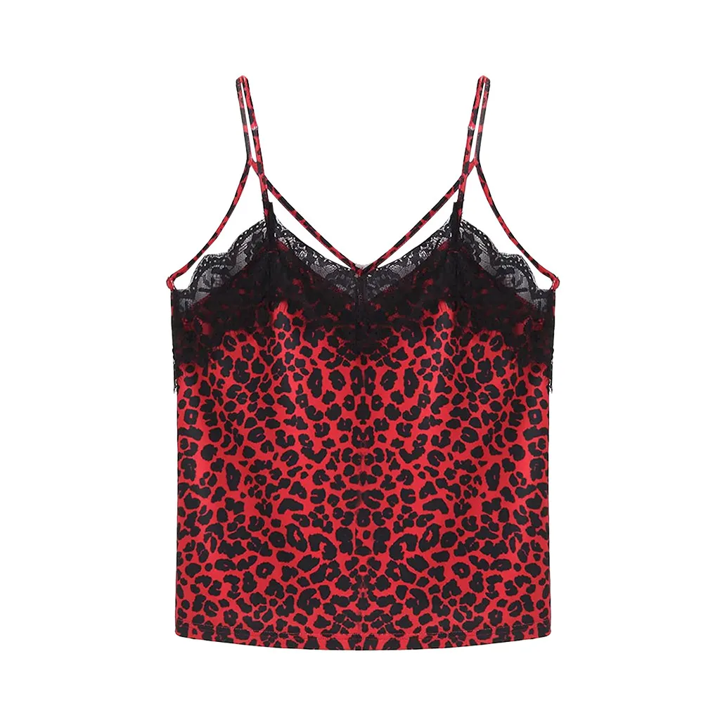 Summer sexy ladies small sling leopard stitching lace deep V sling Senoras sexy de verano pequeas tirantes#LJ-25 Summer sexy ladies small sling leopard stitching lace deep V sling Senoras sexy de verano pequeas tirantes#LJ-25