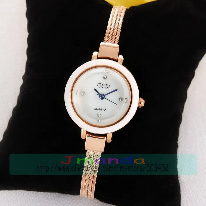 GEDI-H6005 шикарные женские часы браслет Мода розовое золото кварцевые наручные часы цена женские повседневные деловые часы 2 цвета