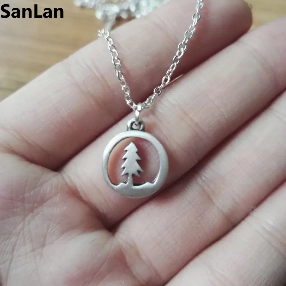 1pcs Lovely Fashion tiny pine tree Charm tree Forest  