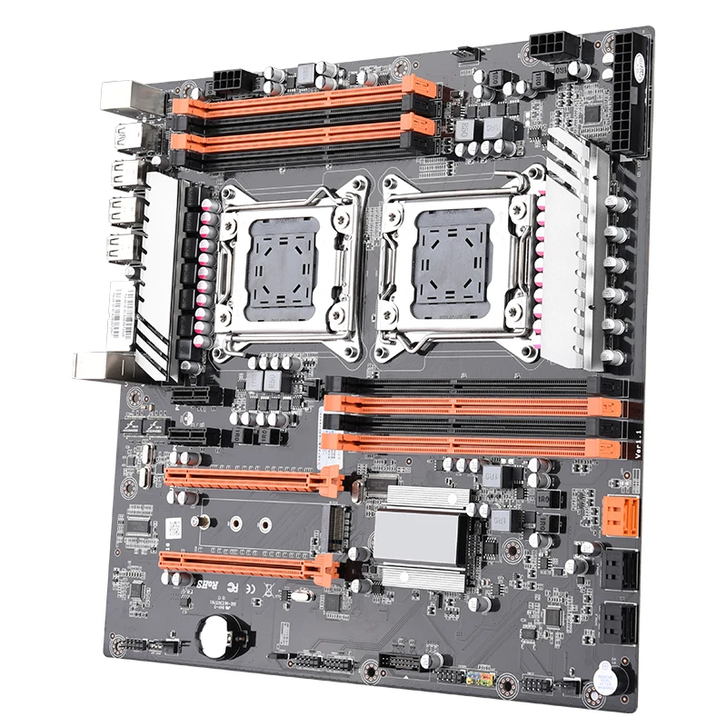 X79 двойная материнская плата LGA 2011 E-ATX основная плата USB3.0 SATA3 PCI-E 3,0 16X PCI-E NVME M.2 SSD Поддержка Xeon процессор