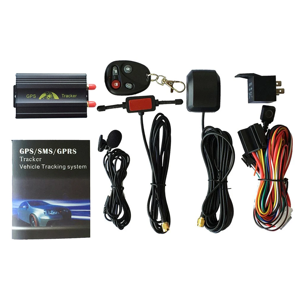 

2018 New TK103B Car GPS Tracker Real Time Tracking Locator with Remote Control GPS and GSM Antenna Long Standby time SOS Alarm