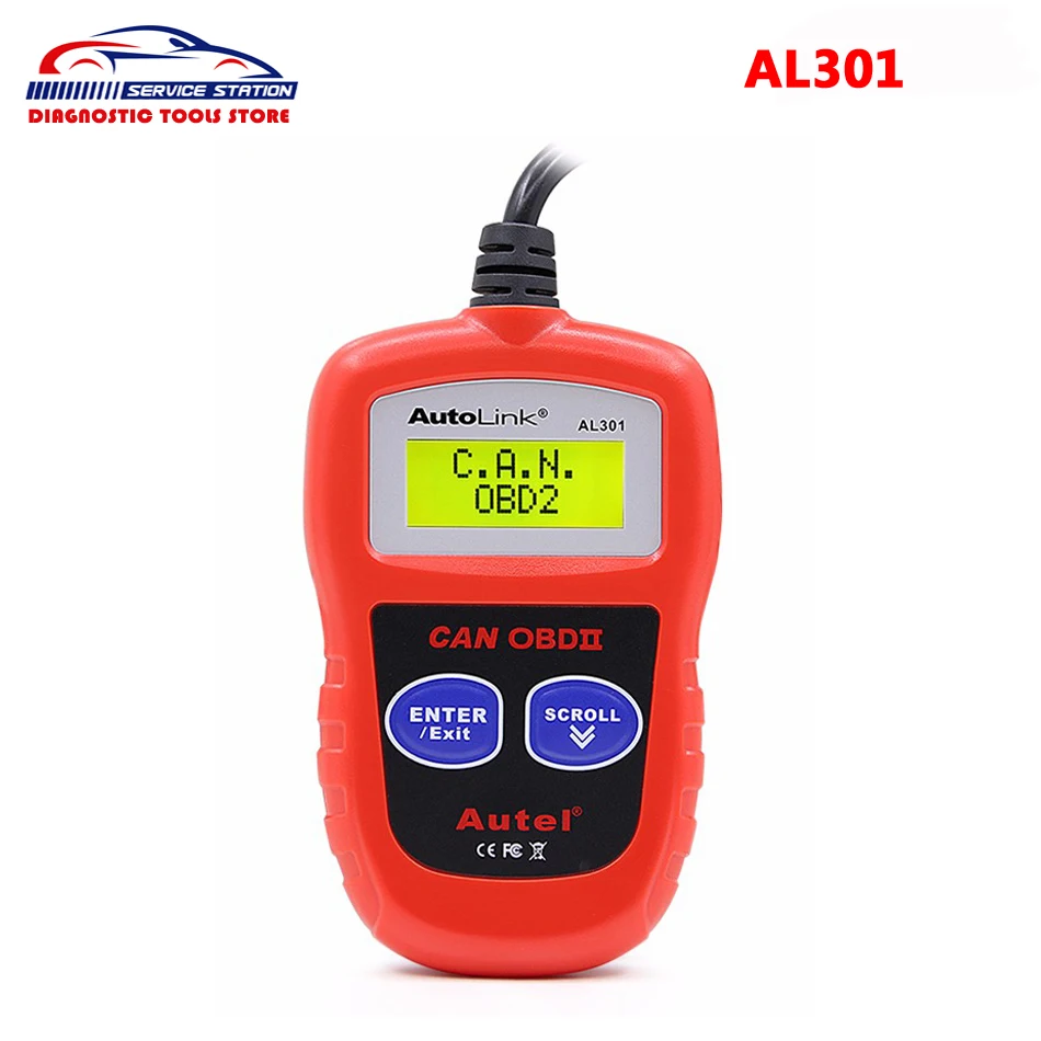 

Original Autel AutoLink AL301 OBDII/CAN Code Reader Read And Clear Diagnostic Trouble Codes Tool