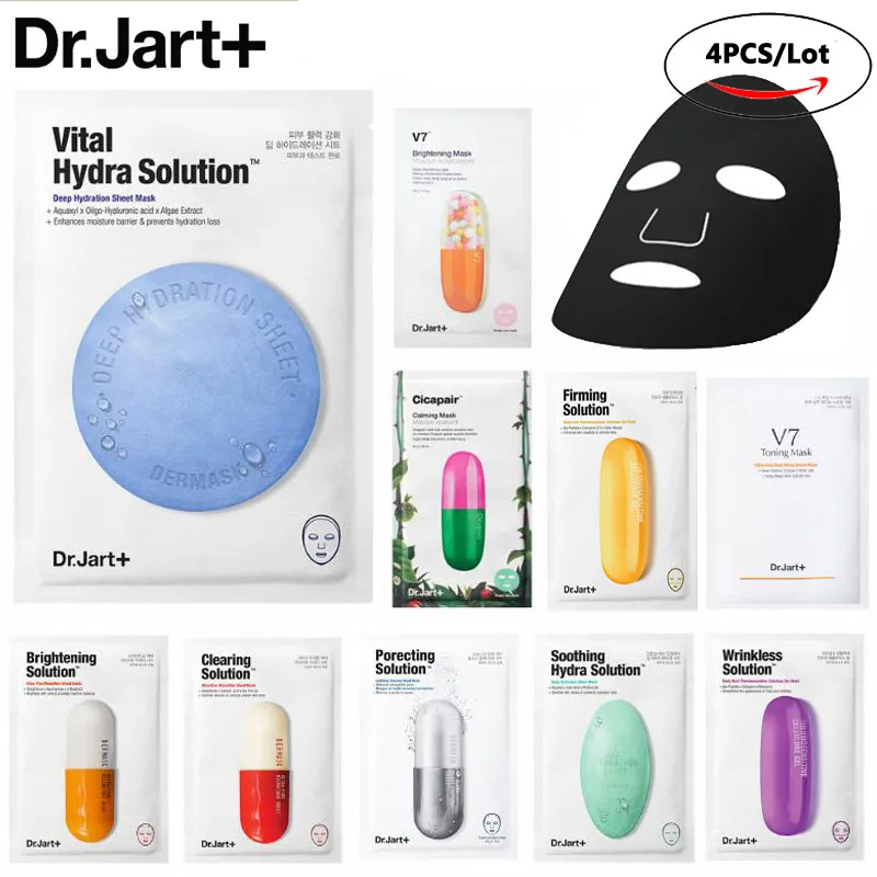 4 шт./лот Dr. Jart + маска для лица водная струя Успокаивающая Hydra раствор Корейская