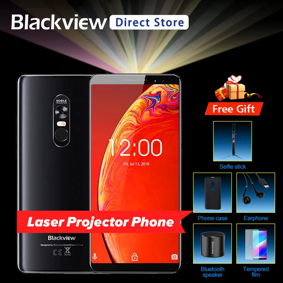 Blackview MAX 1 projector phone 6.01 inch 6GB 64GB 4680mAh Android 8.1