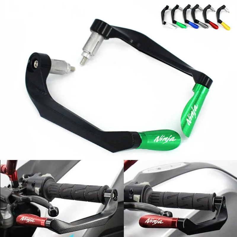 

For KAWASAKI NINJA 250 300 400 NINJA650R ZX-6R Motorcycle Universal Handlebar Grips Guard Brake Clutch Levers Guard Protector