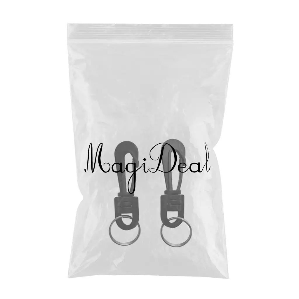 2 Pieces  Swivel Snap Hook Spring Clip For Scuba Diving Dive Light/Compass/Whistle Split Rings Keychain Swivel Clips Snap Hook