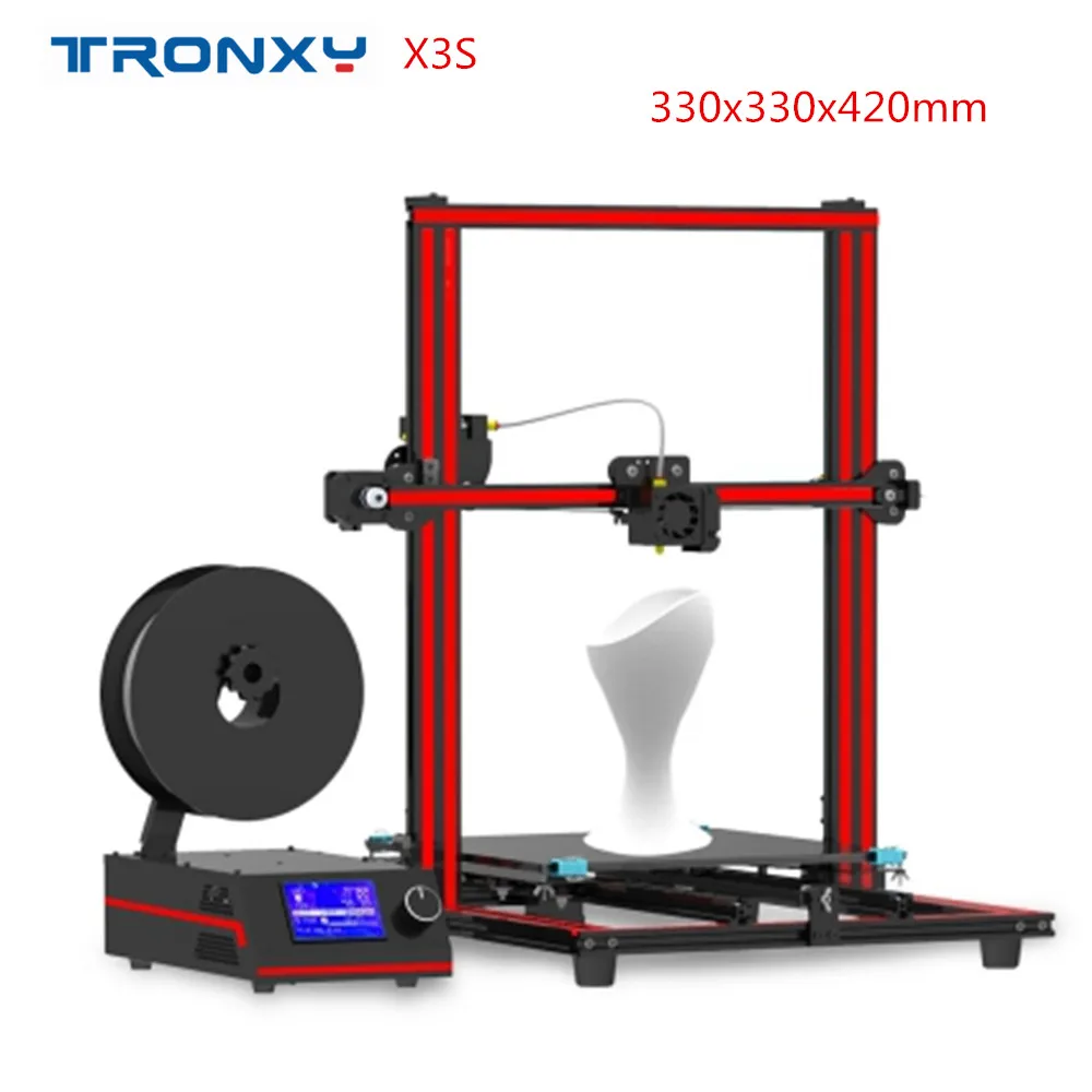 Tronxy X3S 3D принтеры 330X330X420 мм алюминиевый профиль быстро Установка комплект в