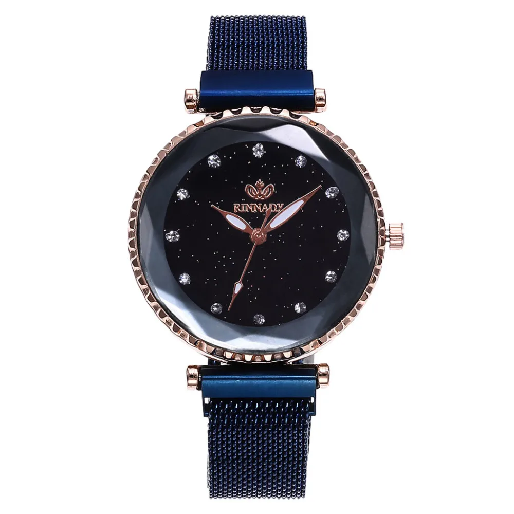 

Women Watches Fashion Diamond Ladies Starry Sky Magnet Watch Waterproof Female Wristwatch For Gift Clock 2019 Dress Luxury A40