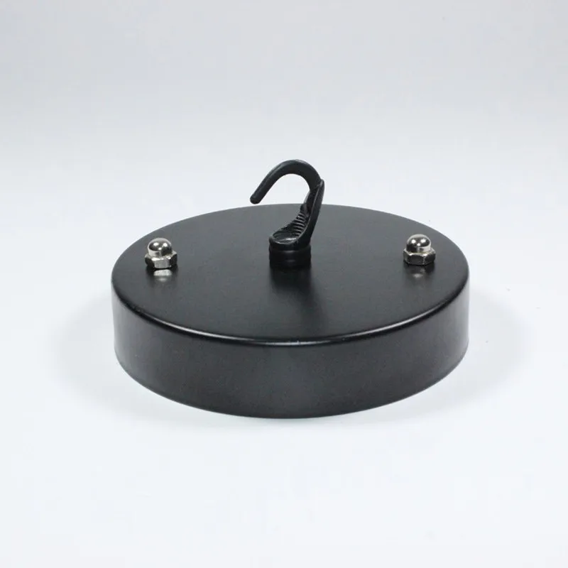 Black Diameter 8 10 12 15 18cm Pendant lamp Ceiling Plate lustres de teto Lighting Accessories For Rope Pendant Light3