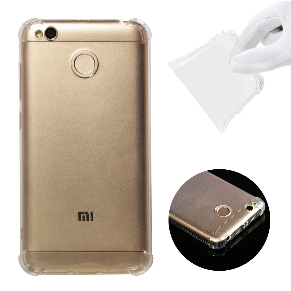 Чехол для Xiaomi Redmi 4X Прозрачный прозрачный термопластичный полиуретан
