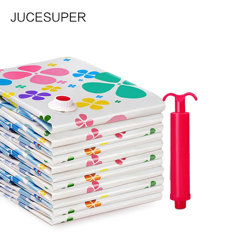 

JUCESUPER Storage Bag Large-Capacity Moisture-Proof Clothing Storage Bag Household Transparent Clothing Storage Compression Bag