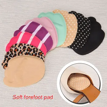 

5 Pairs Sole High Heel Foot Cushions Forefoot Anti-Slip Insole Breathable Foot Pad Soft Insert MSJ99