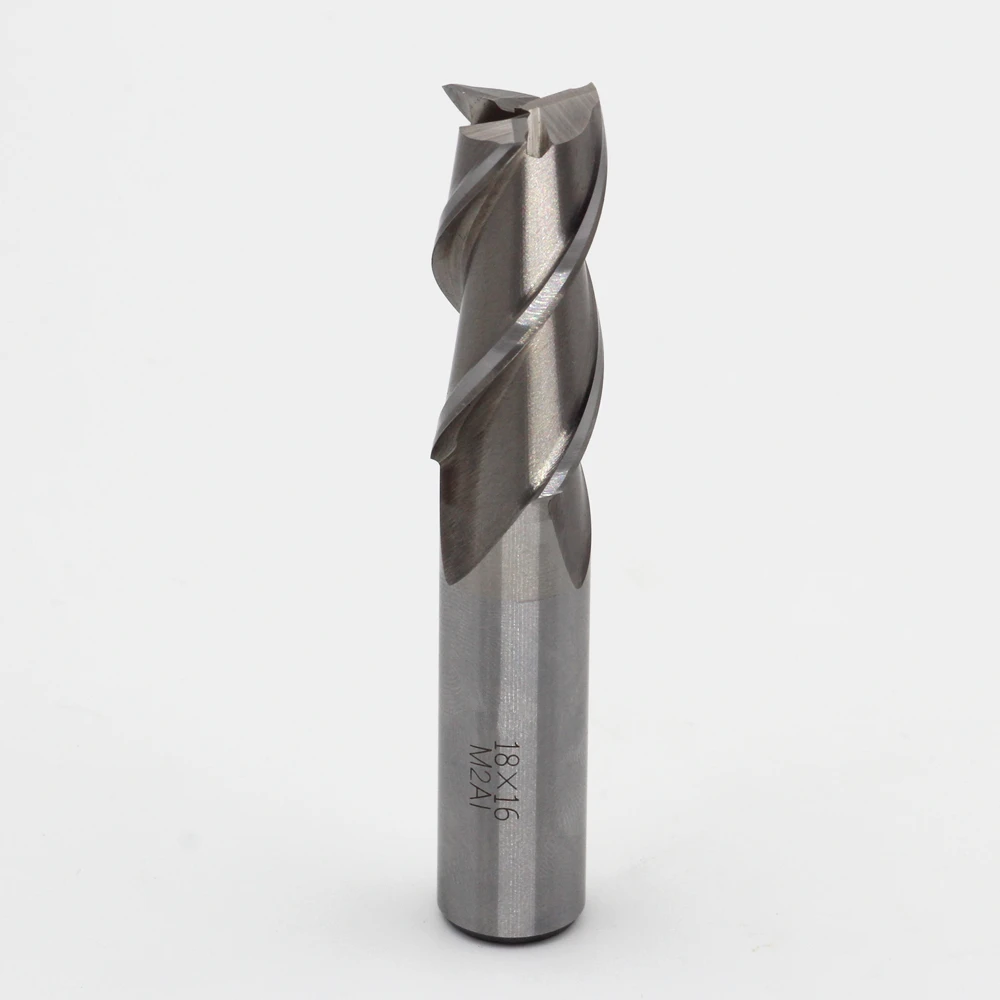 

New 3 Flutes 18*16*42*95mm M2AI Dia 18mm End Mill Router Bit Milling Cutter Machine CNC Drill Tool Use For Cutting Aluminum