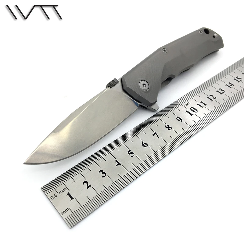 Дешево Wtt тактический складной Ножи подшипник Системы Титан ручка M390 Сталь лезвие кемпинг карманный Ножи выживания Ножи для шашлыков Открытый EDC и...