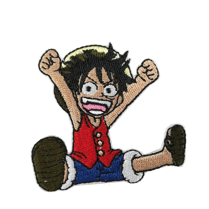 

Luffy Japan Japanese anime One Piece Embroidered iron on sew on Patches for clothing clothes t shirt