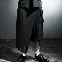 27-44! Новая мужская одежда модные большие шаровары повседневные штаны разборка шорты плюс размер певица костюмы