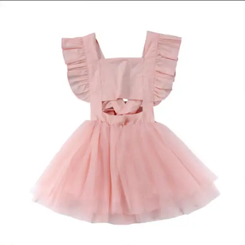 

Sweet Kids Baby Girl Princess Sleeveless Tutu Dress Sundress Clothes Summer Baby Girl Lace Dresses