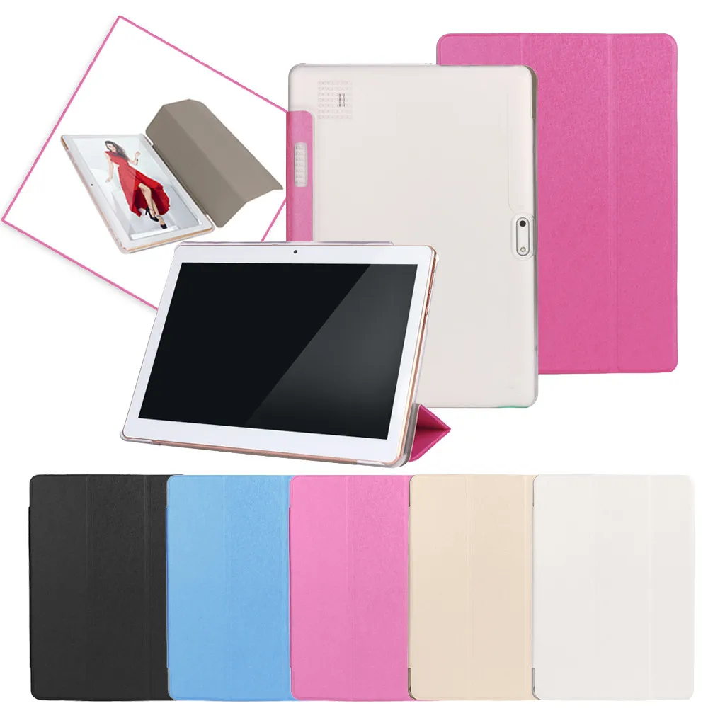 Универсальный кожаный чехол книжка с подставкой для 10 1 дюймов Android Tablet PC защитный