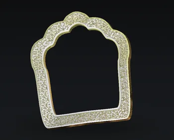 

CNC Router relief frame model 3D model artcam type3 cnc engraving STL format E86