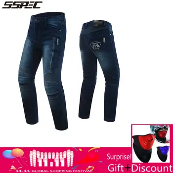 

Motorcycle Jeans moto Mens Autocycle Protective Pants Motocross Hip protector moto Trousers Racing CE Knee pads Motorcycle Jeans
