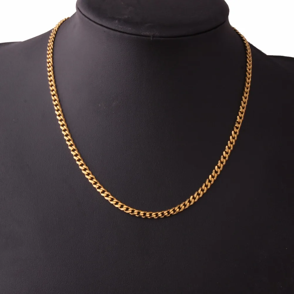 Простой шеи Цепочки и ожерелья ювелирных изделий 16-40 дюймов ...