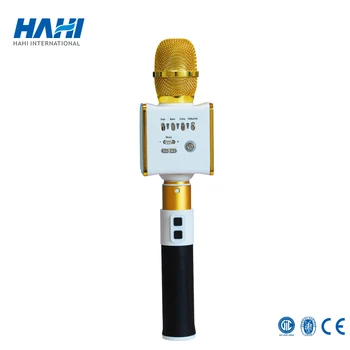 

In Stock Portable Handheld Speaker USB Wireless Karaoke Microphone for Home KTV