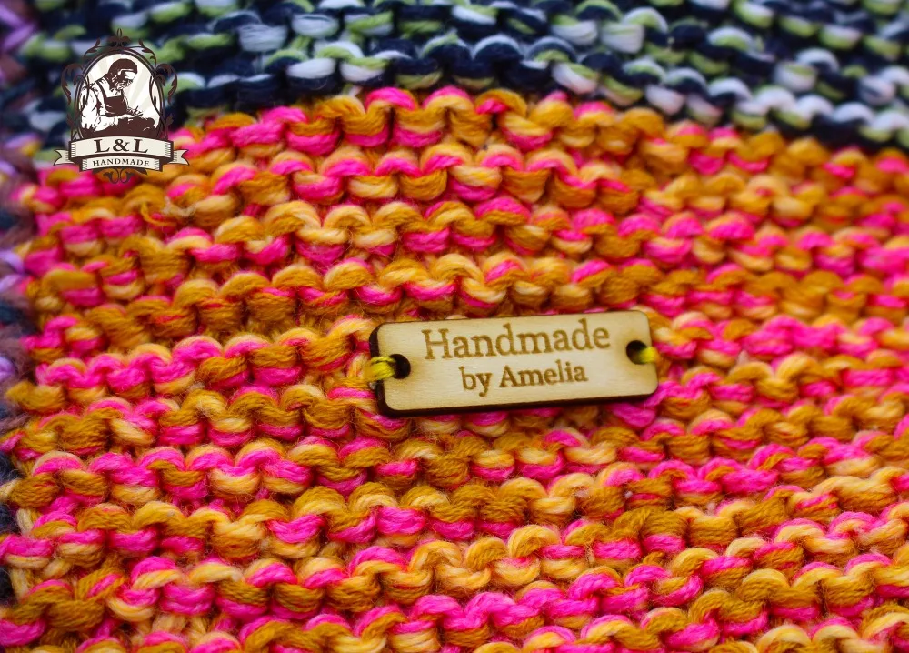 

Wooden Tags | Custom label | Clothing labels | Labels for Handmade (WDBQ13)