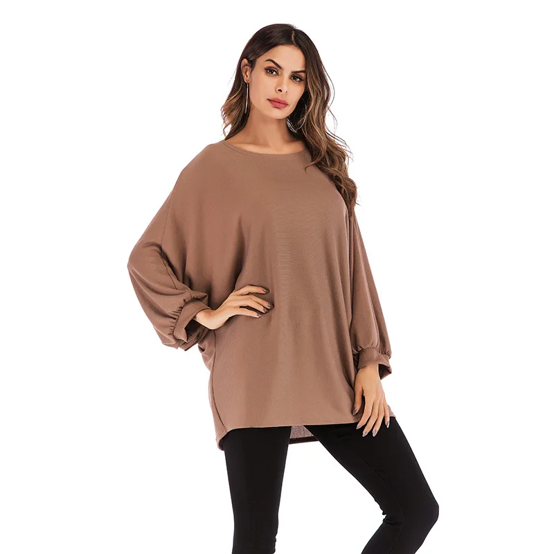 YOUNG VIVA 2019 Women Tops Bats sleeves O-neck Solid Color loose Cardigan yb083 | Женская одежда
