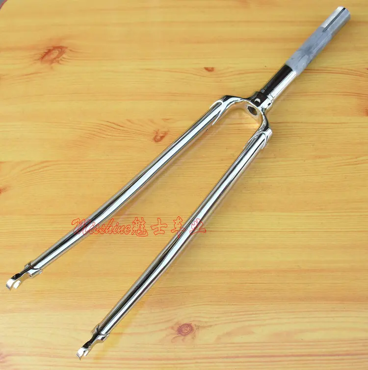 

Chrome molybdenum steel mirror front fork 700c road bike vintage bicycle 25.4mm casing fork
