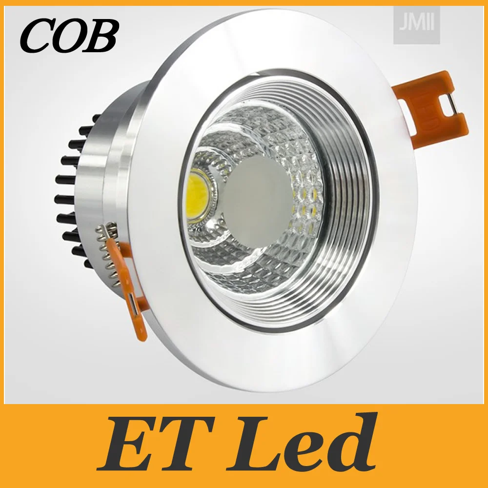 

Fashion 10W 12W Dimmable /Non COB LED Downlights CRI>88 Warm/Cool/Natural white Tiltable Fixture Recessed Ceiling Spot Down CE