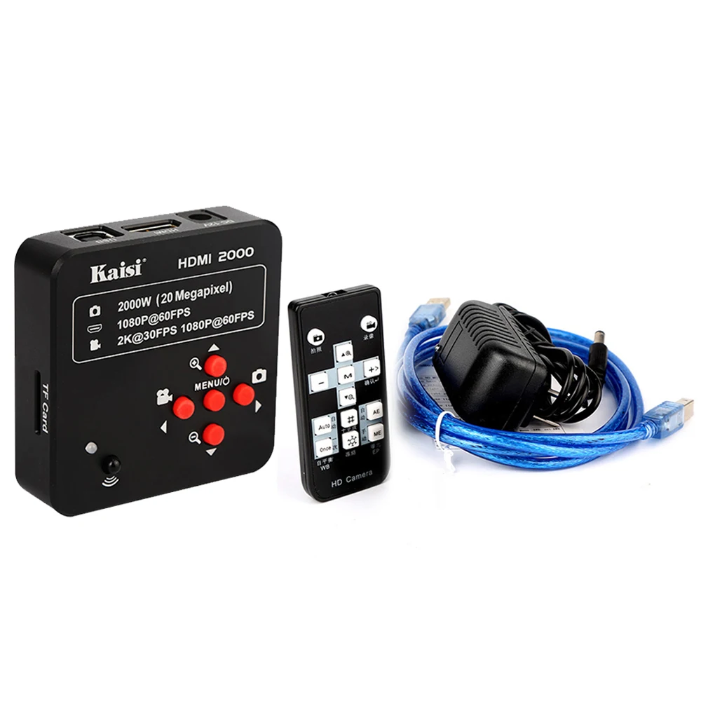 

HD Microscope Camera Electronic Digital Video Microscope Camera 1920*1080 60FPS 2000W 20MP HDMI USB For Phone CPU PCB Repair