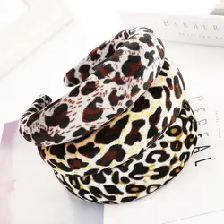 Горячая Мода 2019 г. Leopard губка Hairband для женщин обруч для волос сладкий обувь для девочек повязка на голову Высокое качество W509
