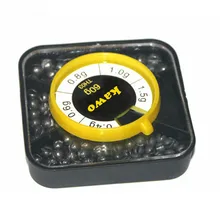 Коробка для рыболовных снастей круглая раскол свинцовая вес грузила рыболовная леска аксессуар инструмент падение черный наборы Карп рыболовные аксессуары коробка