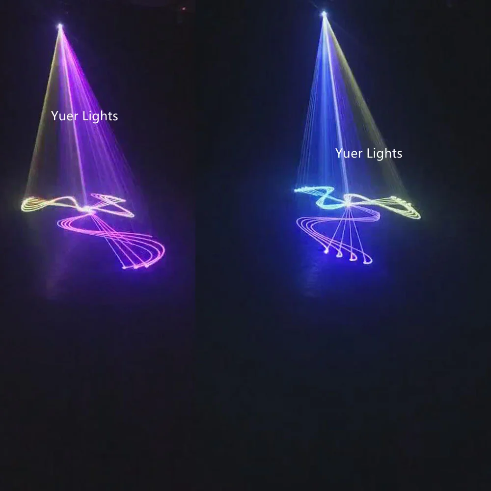 Бесплатная доставка 4 W RGB полный Цвет анимации лазерный сценический светильник лазерный проектор с удаленным Lumiere огни диско Dj прожектор