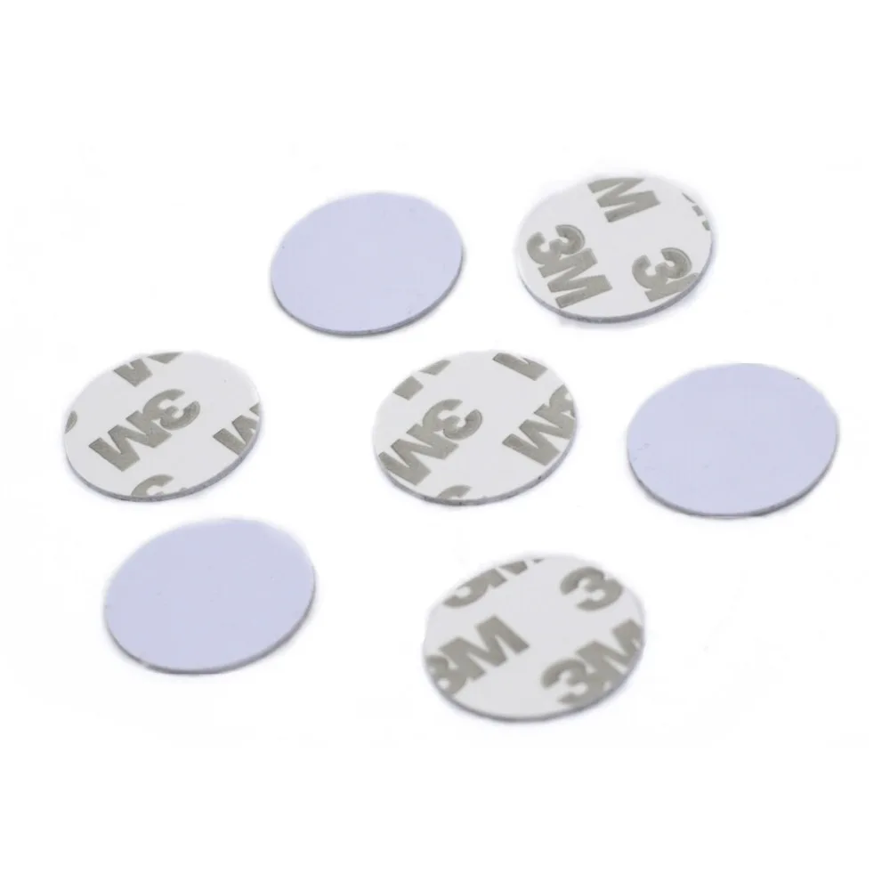 

T5577 LF 125Khz RFID Smart Coin Tag 25MM Contactless Label 3M back adhesive for Access Control 1000pcs/lot