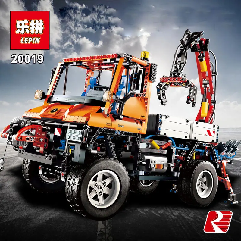 

LEPIN 20019 Technic series Mechanical cars unni monk 2088Pcs Model Building blocks Bricks Compatible with 8110 Toy for boys Gift
